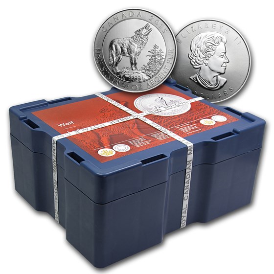 2015 Canada 600-Coin 3/4 oz Silver Grey Wolf (Sealed Box) 2015 Canada 600-Coin 3/4 oz Silver Grey Wolf (Sealed Box)